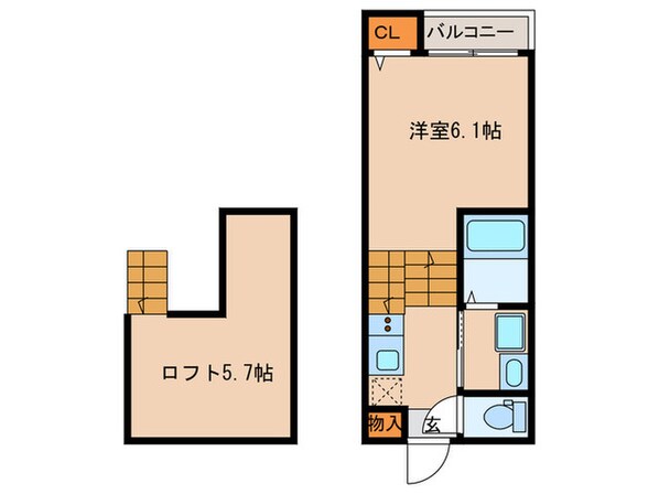 レジナス八熊の物件間取画像